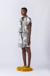 Seed of Heritage Batik Shirt (Grey)